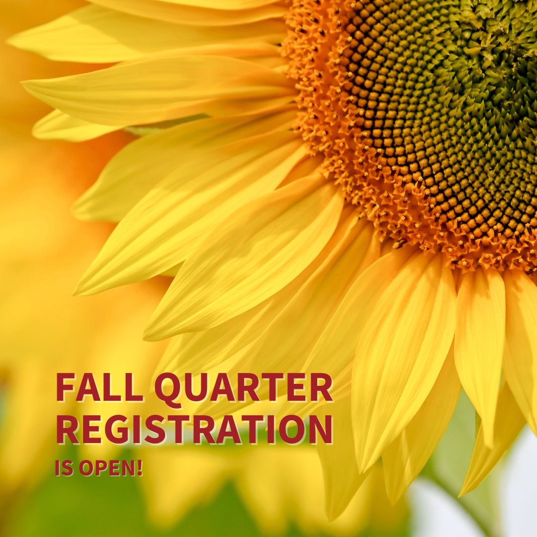 Fall Quarter Registration is Open!