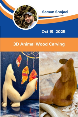 3D Animal Wood Carving