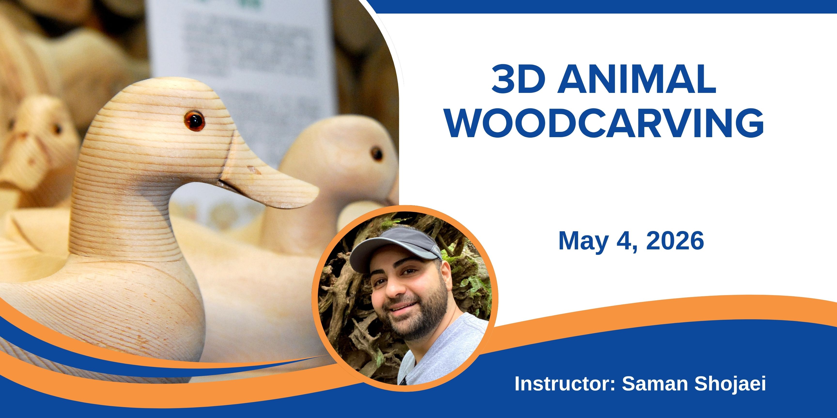 3D Animal Woodcarving Class Information