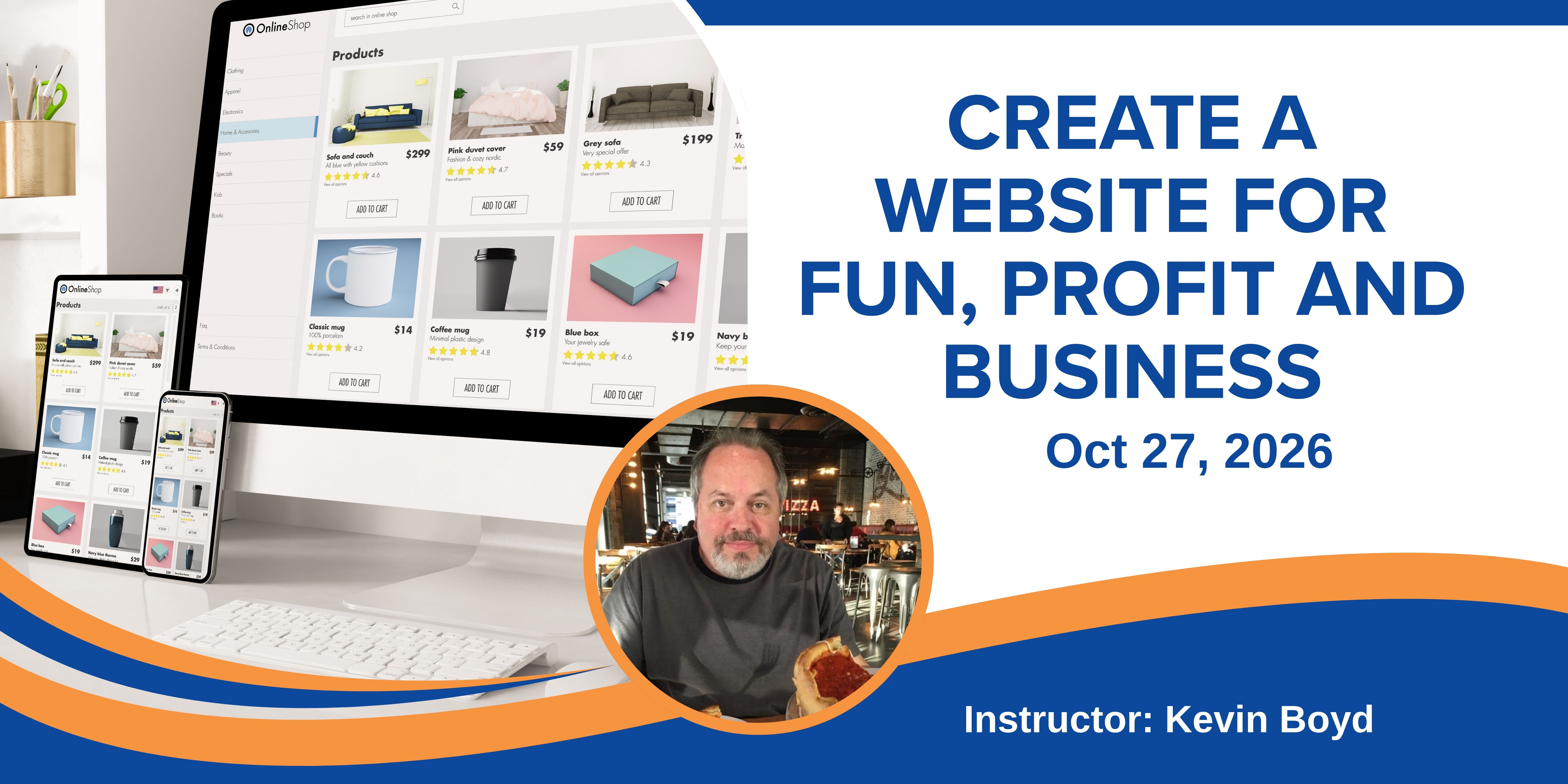 Create a Website Class Image