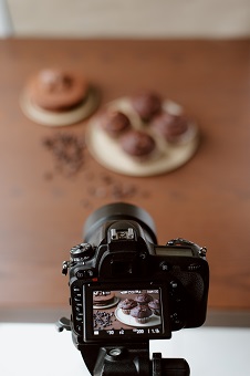 Taking a photo of Muffins 