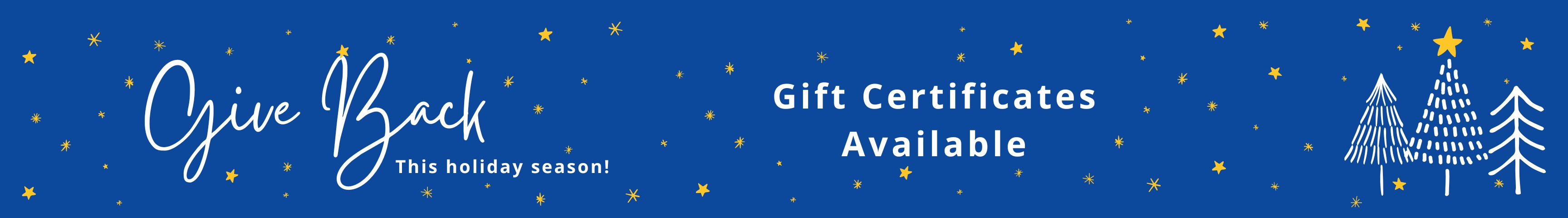 Gift Certificates Available for Winter Quarter Classes 