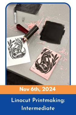 Linocut Printmaking Class