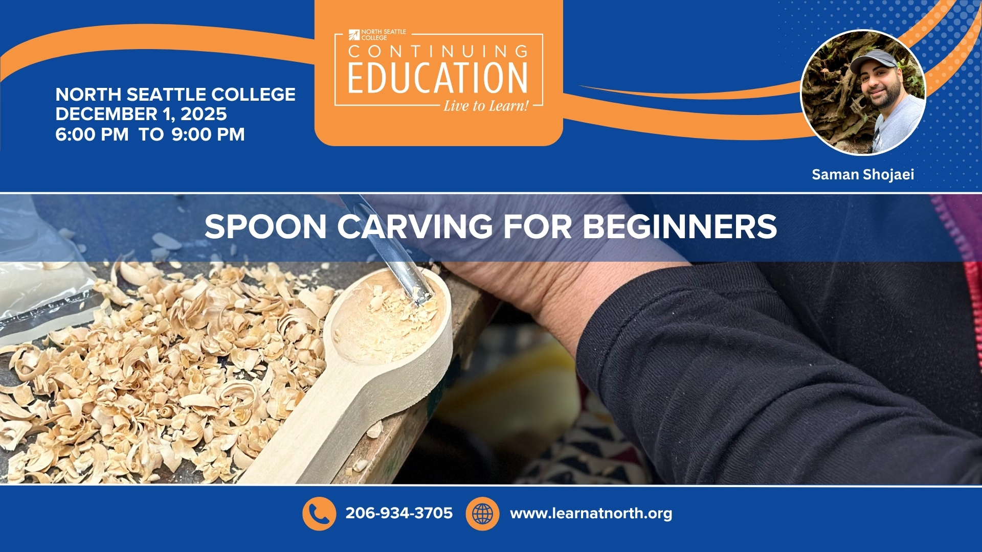 Spoon Carving for Beginners Class Image