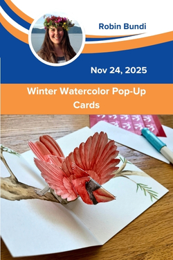 Winter Watercolor Pop-Up Cards