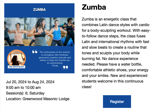 Zumba Class