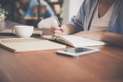 woman writing